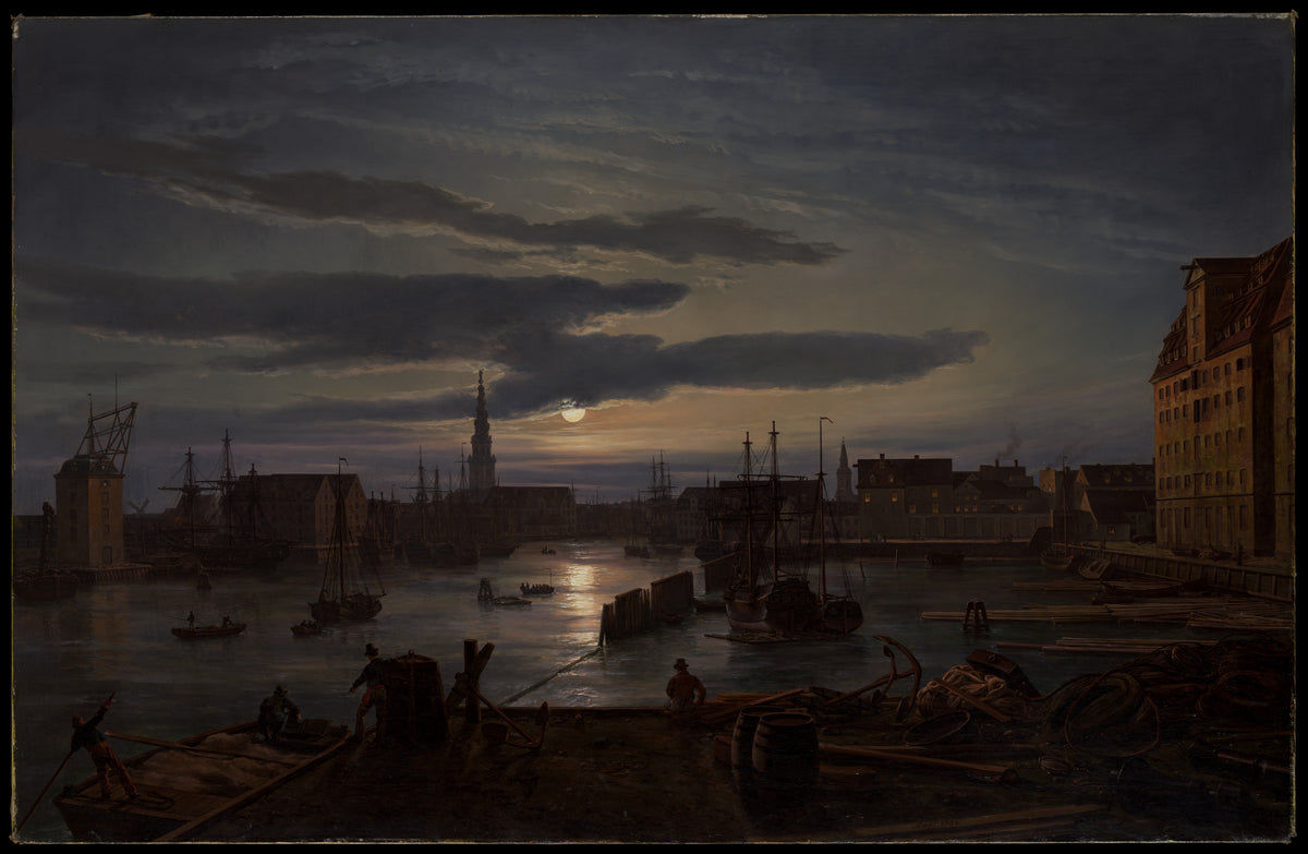 Copenhagen Harbor by Moonlight