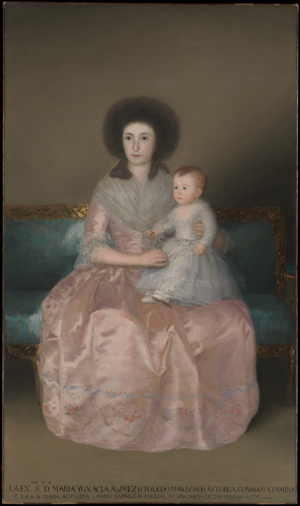 Condesa de Altamira and Her Daughter