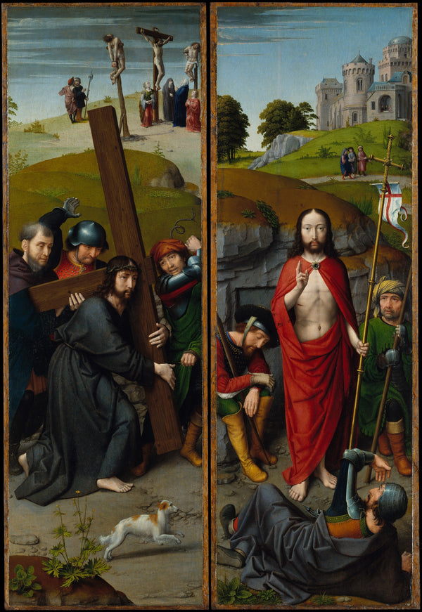 Christ Carrying the Cross; The Resurrection